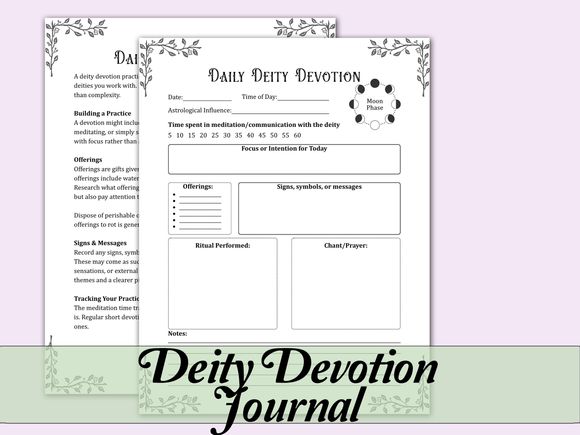 Deity Devotion Journal