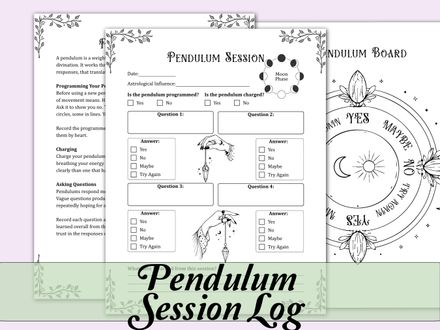 Pendulum Session Log
