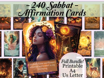 Sabbat Affirmation Cards - Printable