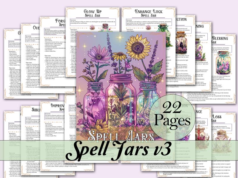Spell Jar Recipe Bundle 3