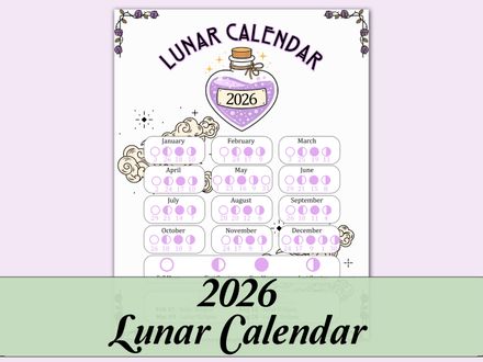 2026 Lunar Calendar - Spell Jar