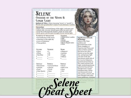 Selene Cheat Sheet