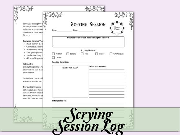 Scrying Session Log