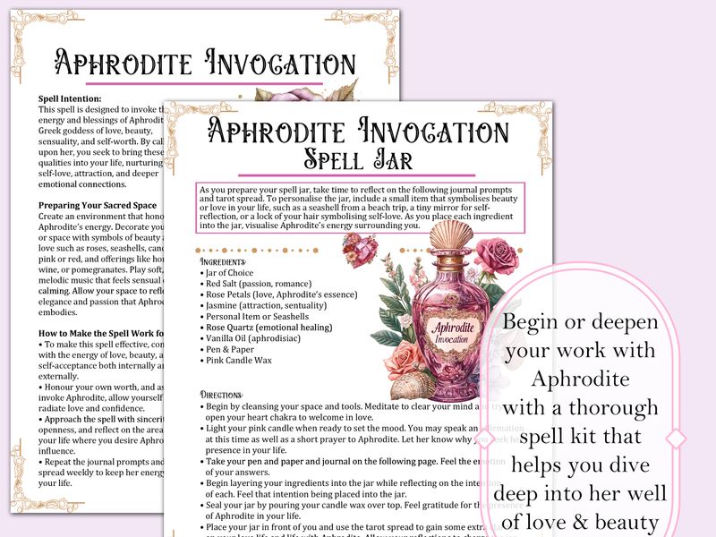 Aphrodite Invocation Spell Kit