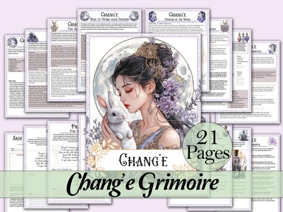 Chang&#x27;e | Chinese Moon Goddess Book of Shadows Bundle