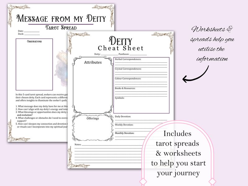 Deity Work Guide + Worksheets
