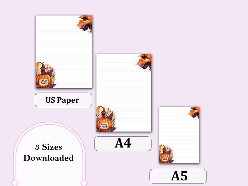 Printable Stationery - Samhain