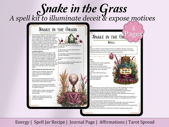 Snake in the Grass Spell Kit