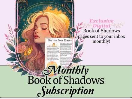 Monthly Digital Book of Shadows Subscription