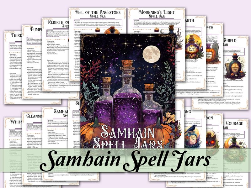 Samhain Spell Jar Recipe Bundle