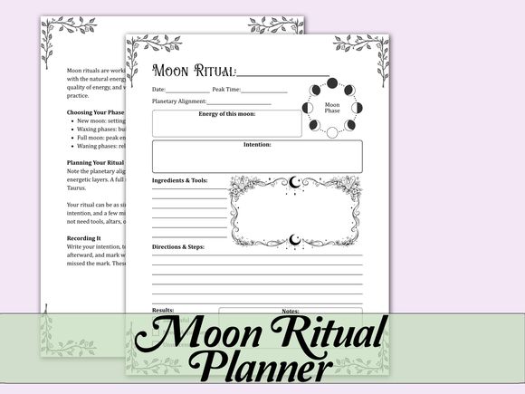 Moon Ritual Planner
