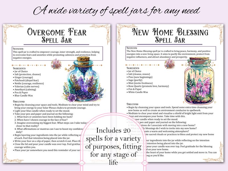 Spell Jar Recipe Bundle 3