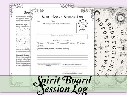 Spirit Board Communication Log