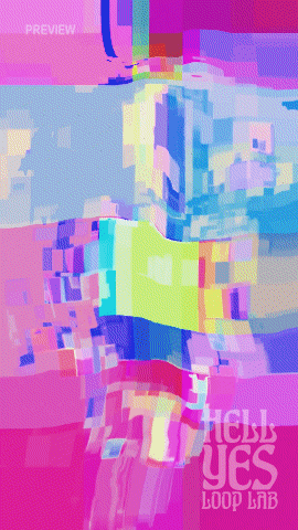 Loop #076 – Galaxy of Pixels in Expansion