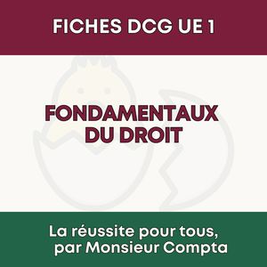 FICHE DCG - UE 1 - Fondamentaux du droit