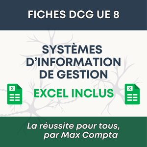 FICHE DCG - UE 8 + Excel - Système d'information de gestion