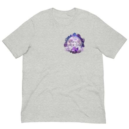 Men's Rockin' Crystals T-Shirt (White and More Colors) - Round Logo