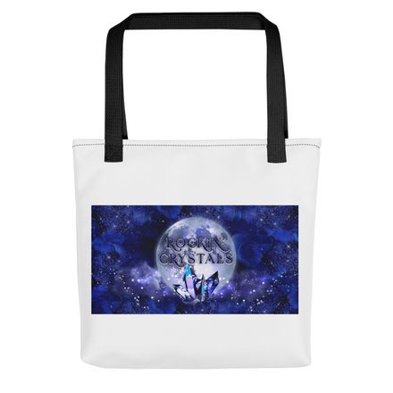Rockin' Crystals Tote Bag - Blue Logo