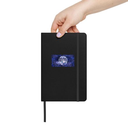 Hardcover Bound Notebook with Lined Pages with Rockin' Crystals Logo - Blue Logo