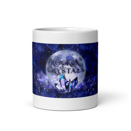 11 ounce Mug with Rockin' Crystals Logo - Blue Logo