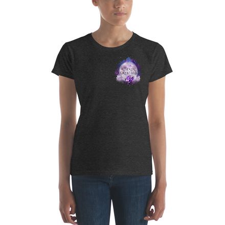 Women's T-shirt with Round Rockin' Crystals Logo