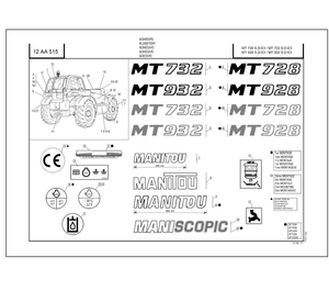 Manitou MT732 SD E3 parts catalog