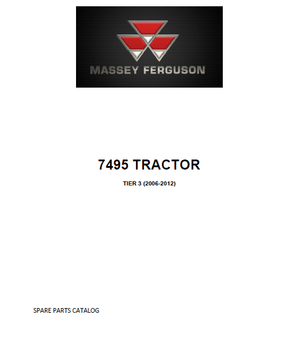 Massey Ferguson 7495 parts catalog (2006 - 2012, Tier3)