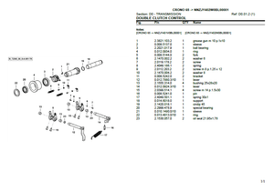 Lamborghini Crono 65 parts catalog (sn. NNZJY402W0BL00001 - .....)