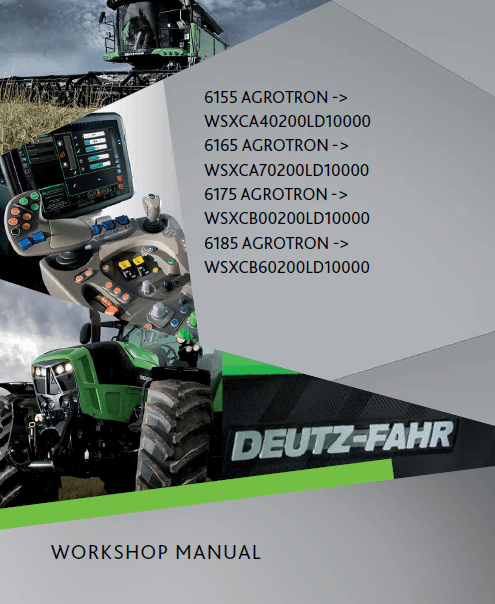 Deutz-Fahr 6165 Agrotron workshop manual (sn. WSXCA70200LD10000 - ......)