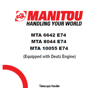 Manitou MTA10055 E74 parts catalog 