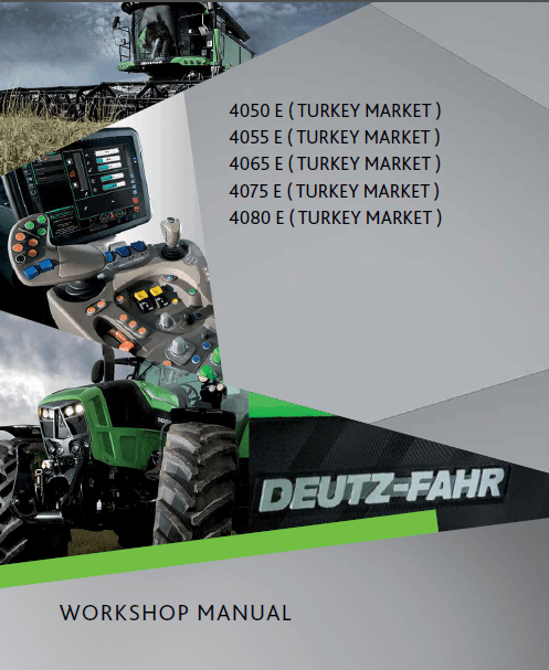 Deutz-Fahr 4080E workshop manual (Turkey market)