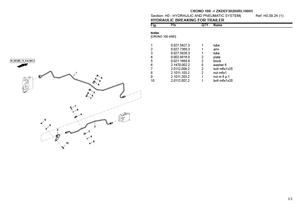 Lamborghini Crono 100 parts catalog (sn. ZKDEF30200RL10001 - .....)