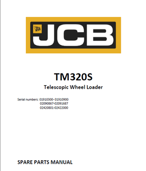 JCB TM320S parts catalog (sn. 01910300 - 01910900, 02090867 - 02091687, 02420801 - 02422000)