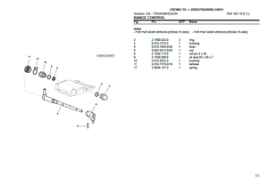 Lamborghini Crono 70 parts catalog (sn. ZKDEF00200RL10001 - .....)