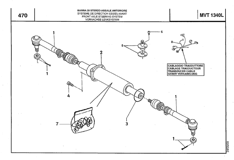 Manitou MVT1340L Comfort Line parts catalog (sn. 006873 - 130261)