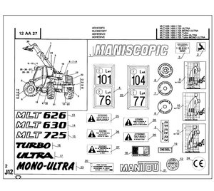Manitou MLT630 S3 parts catalog