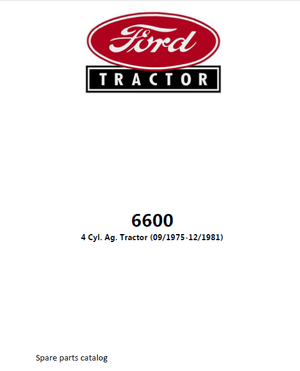 Ford 6600 parts catalog 