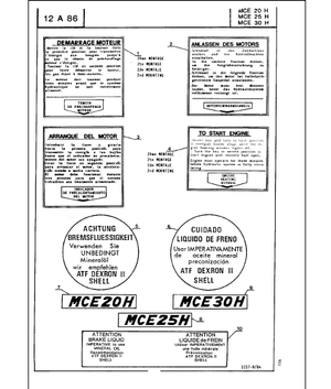 Manitou MCE30H parts catalog