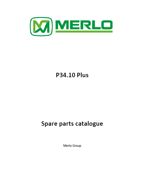 Merlo P34.10 Plus parts catalog