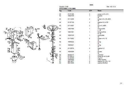 Deutz-Fahr 5690 Combine Parts Catalog | sn 622812032622812225