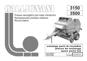 Gallignani 3500 parts catalog 