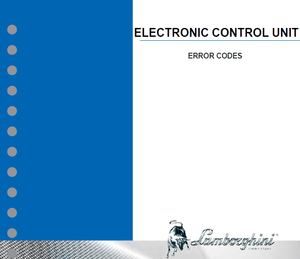 Lamborghini Tractor Error Code and ECU Alarm Manual