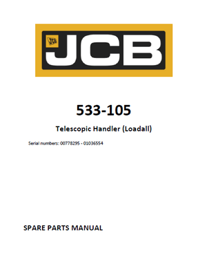 JCB 533-105 parts catalog (sn. 00778295 - 01036554)