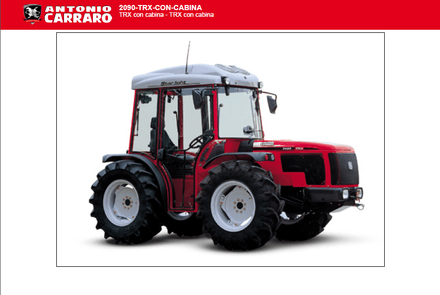 Antonio Carraro TRX 6400 parts catalog (94 series, version with cab)