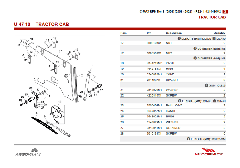McCormick C100 Max Parts Catalog PDF | 2008 - 2022 | RPS | Tier3