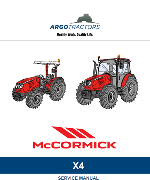 McCormick X4.080 Service Manual PDF | 2021 - ..... | with cab