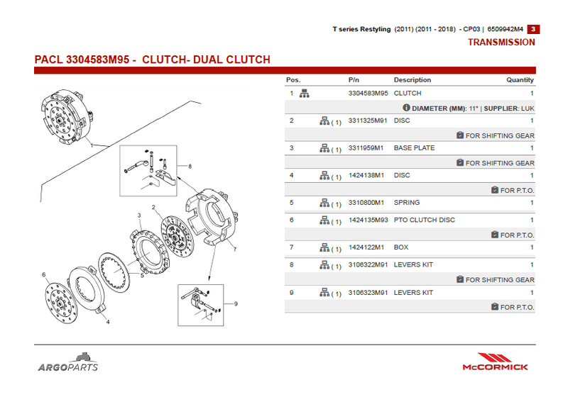 McCormick T80 Parts Catalog PDF | 2011 - 2018 | canopy cab