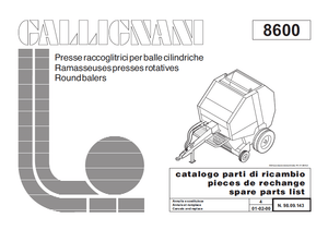 Gallignani 8600 Parts Catalog PDF