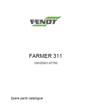 Fendt Farmer 311 (sn. 198/05001 - 07700) parts catalog 