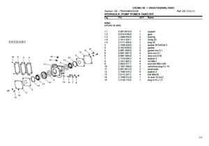 Lamborghini Crono 90 parts catalog (sn. ZKDEF20200RL10001 - .....)